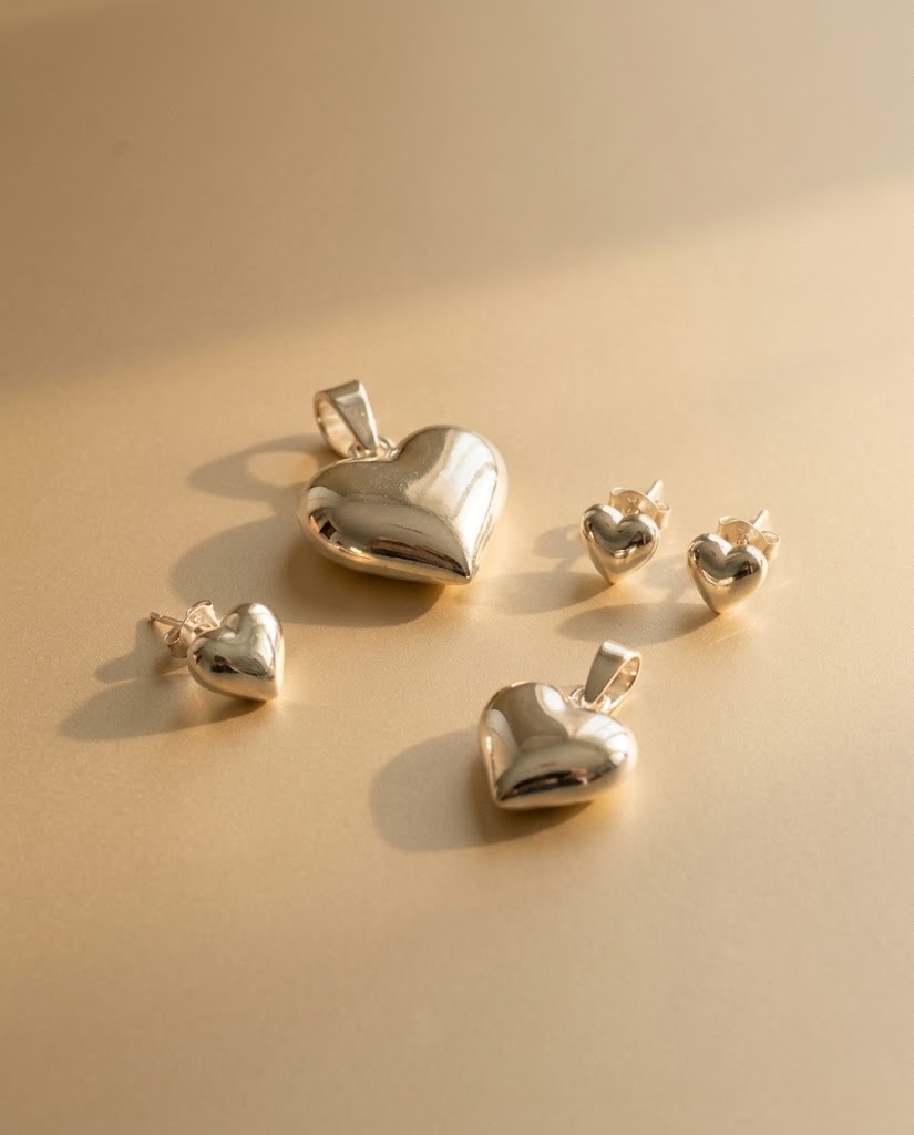 Colección Corazón Volumétrico en plata 925 — MARDAN JOYAS